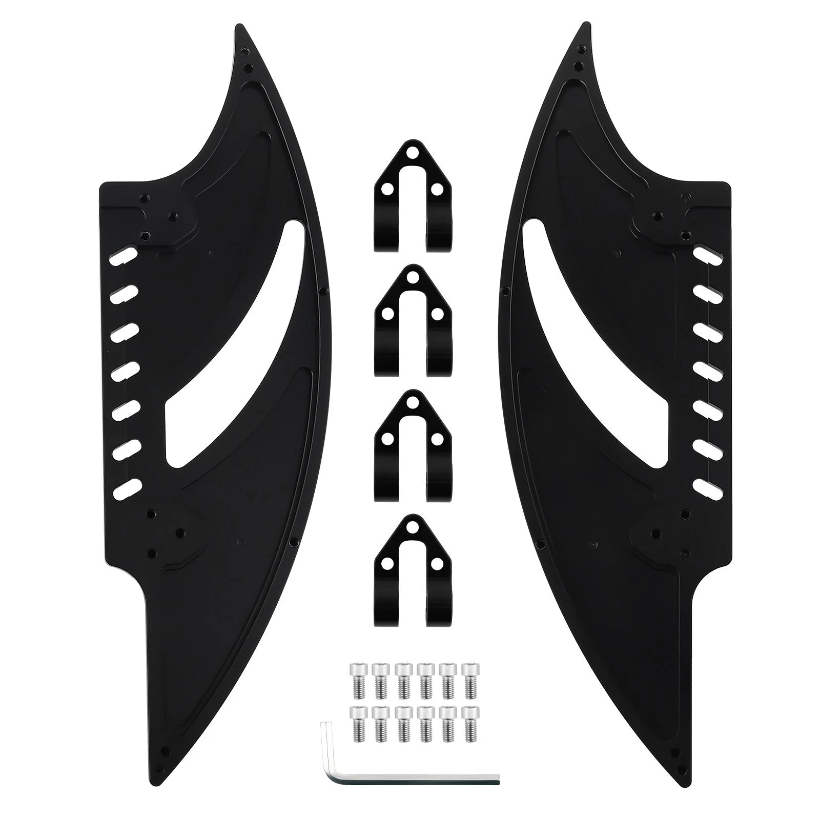 CNC Driver Floorboards Foot Pegs Set of 2 for Harley Electra Glide (2000–2023)