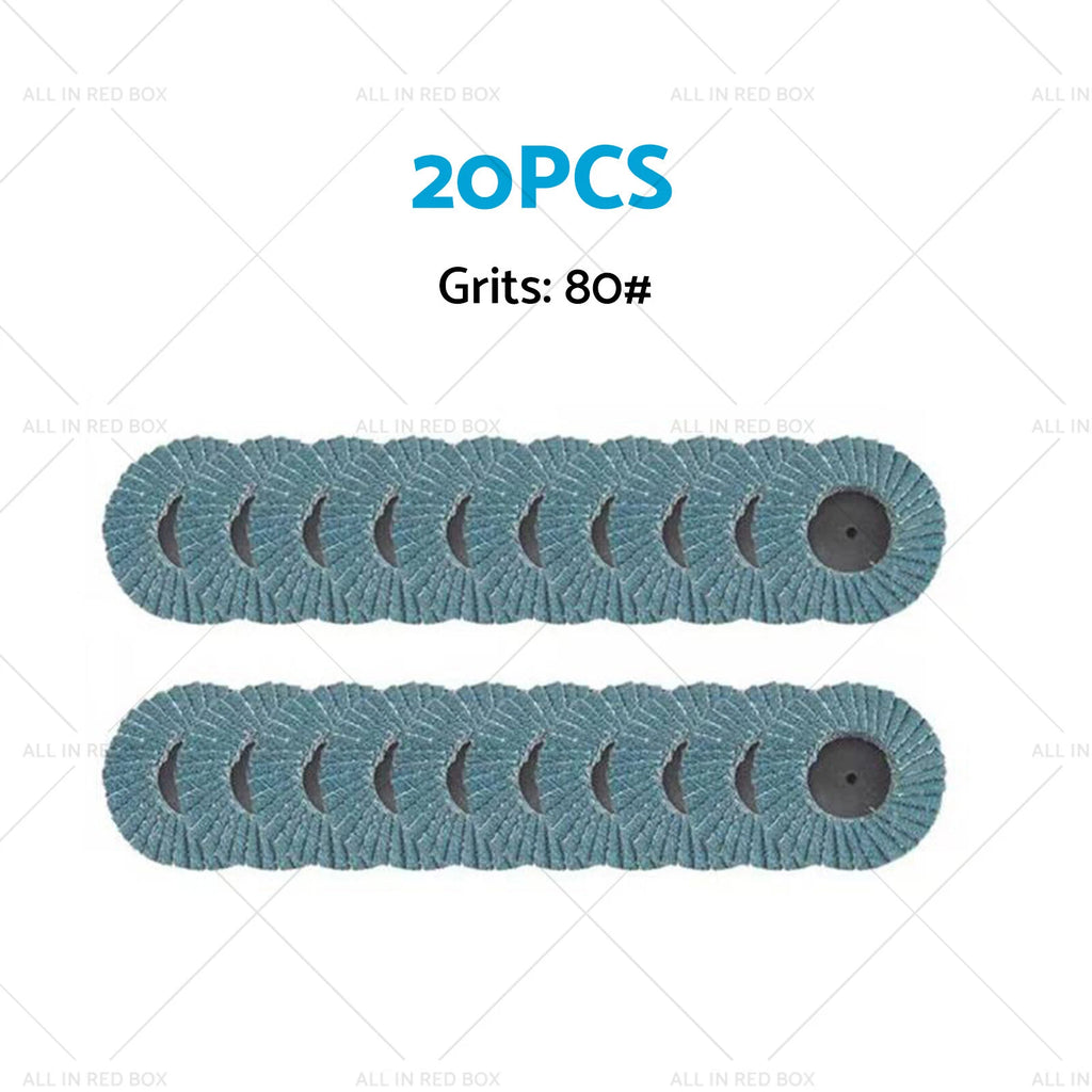 20X 2" 50MM Quick Change Zirconia Flap Discs for Metal Sanding