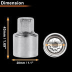 315 Wheel Lock Lug Nut for Mercedes-Benz (Locking Nut Key Socket)
