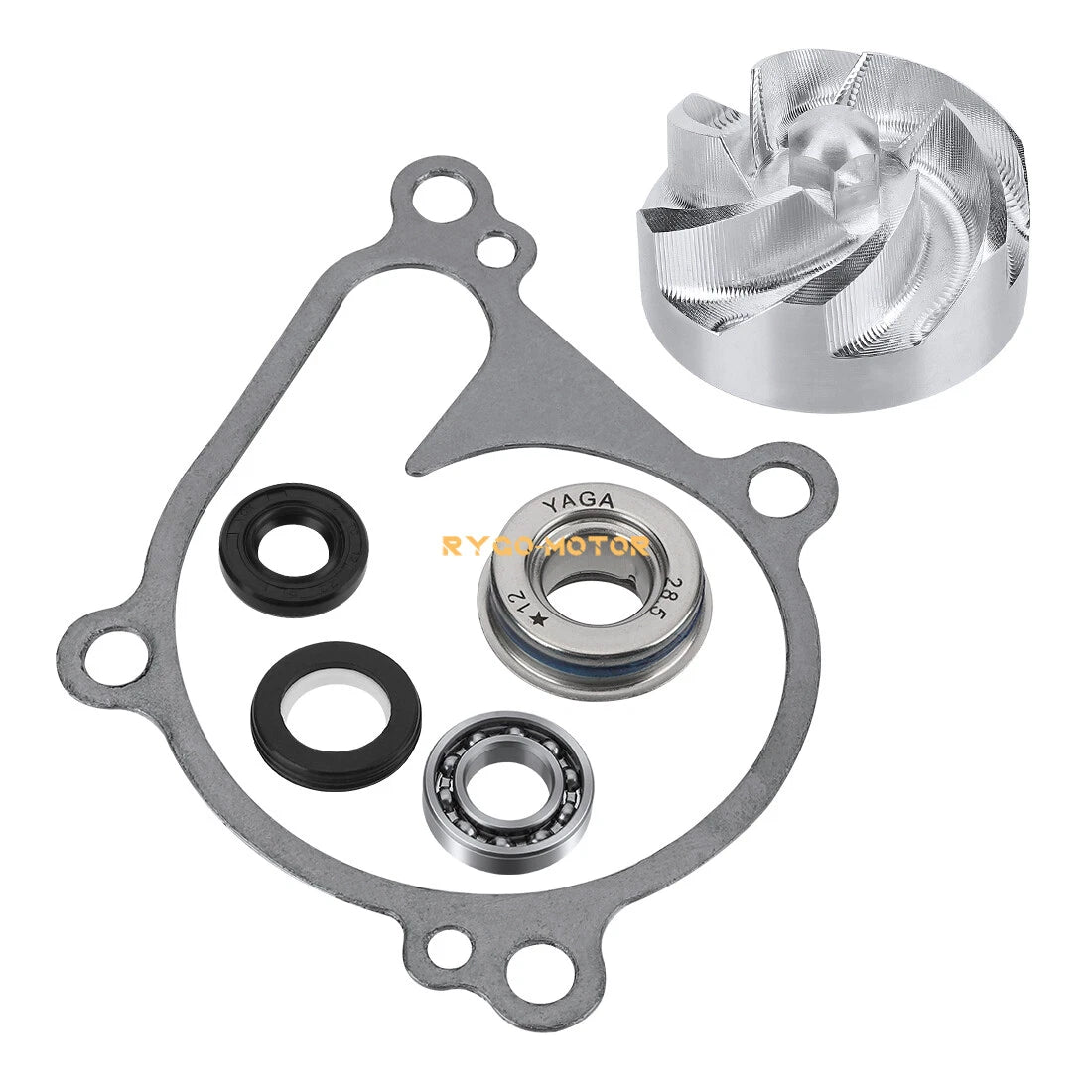 Water Pump Bearing Seal Impeller Gasket Kit for Kawasaki KFX700 (2004–2009, 2011)