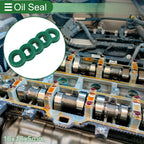 Set of 5 Oil Seal Ring 10x18x5mm for Rotary Shaft (High Pressure)