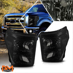 Headlight/Lamp Replacement for Ford Super Duty (2011–2016) Smoked Lens