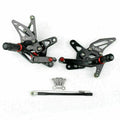 Rearset Foot Pegs for Kawasaki ZX6R (2007–2008) Black