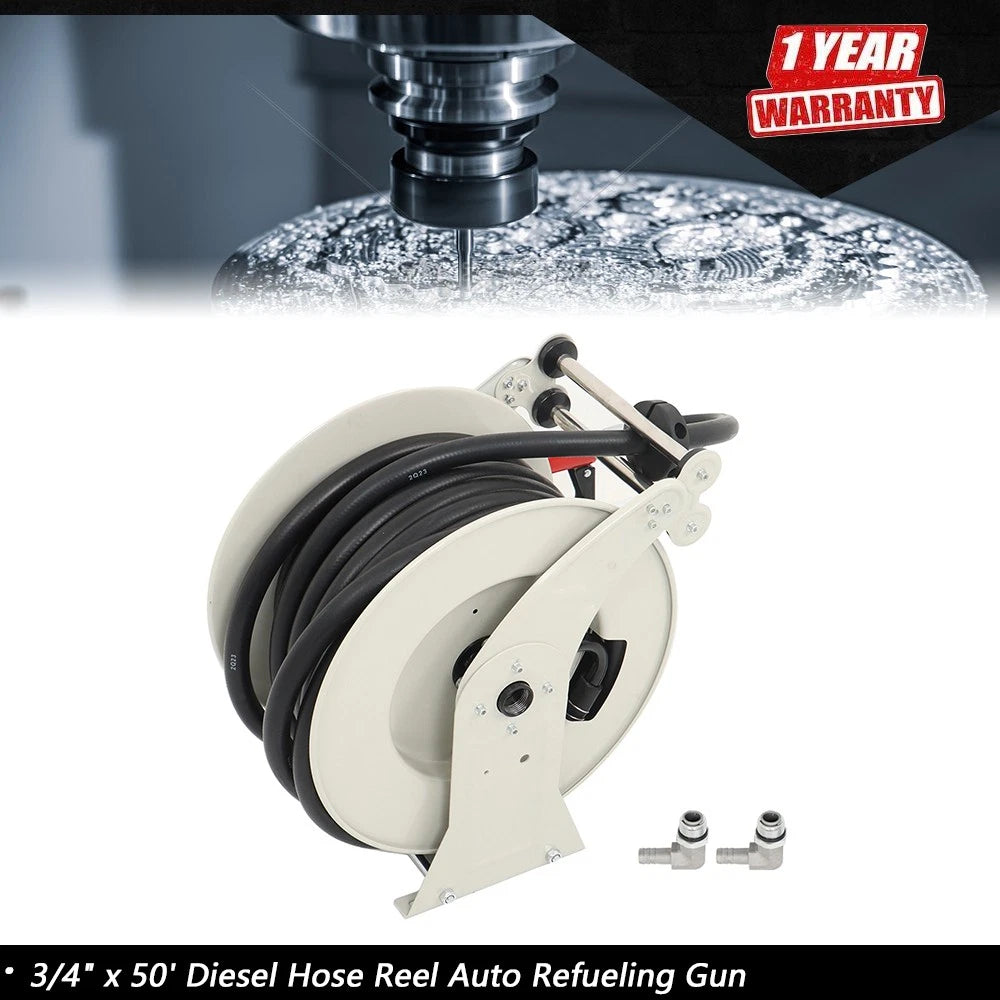Retractable Diesel Hose Reel for Auto Refueling (3/4" x 50')