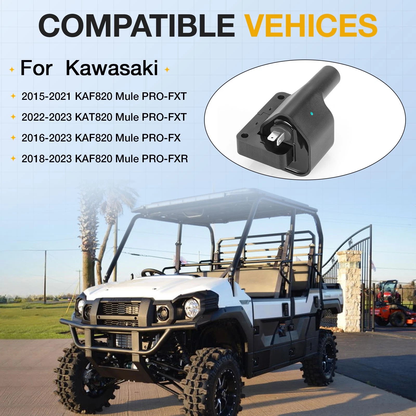 Ignition Coil for Kawasaki Mule PRO FX (2016-2023)