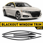 Set of 6 Chrome Delete Blackout Window Trims for Honda Accord (2018–2020)