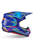 Alpinestars SM7 Offroad Helmet for Medium Size (Blue/Pink/Yellow Fluo)