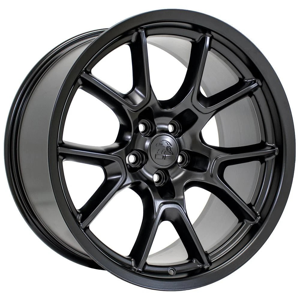 20 Inch Satin Black Wheel Replacement for 2005–2008 Dodge Magnum (One)