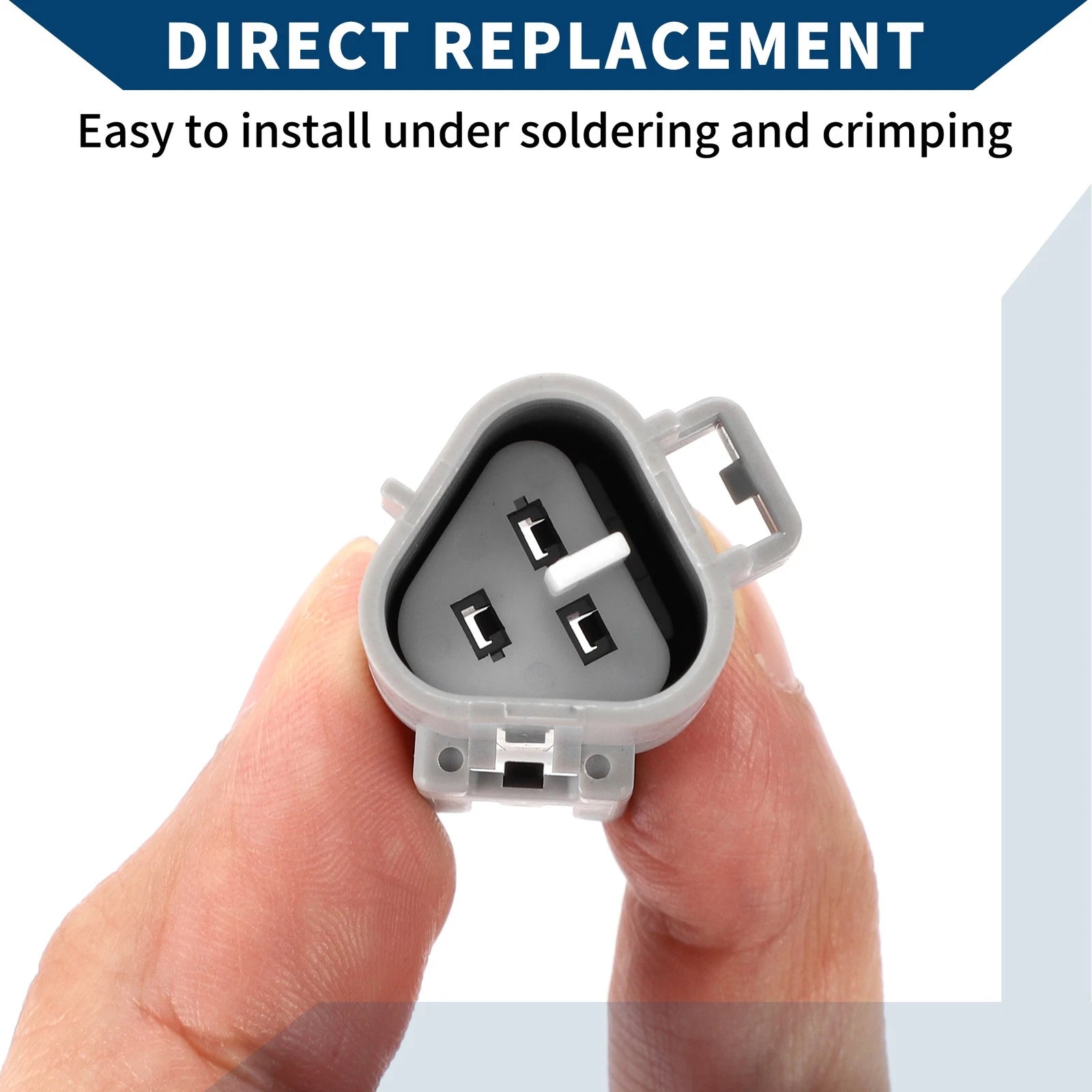 3 Pin Headlight Fog Lamp Connector Plug Male for Toyota 