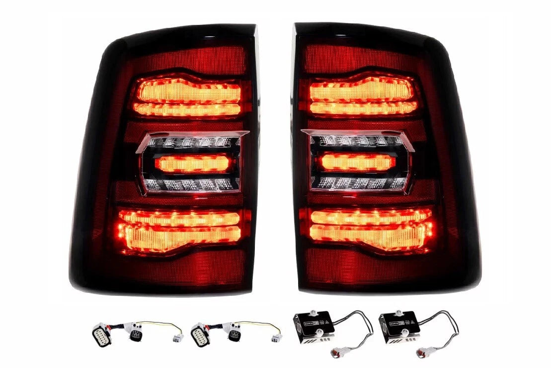 Morimoto XB LED Tail Lights RED Lens Replacement for 2019–2022 Ram 2500 3500