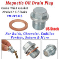 Magnetic Oil Drain Bolt Plug with Gasket for Chevrolet Cruze Sonic (2011–2020)