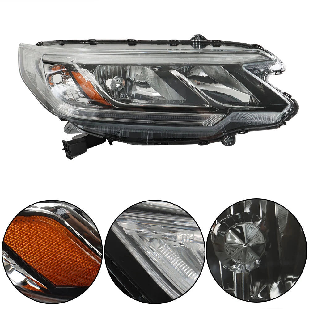 Headlight Assembly for Honda CR-V (2015–2016) Halogen Clear Right Side