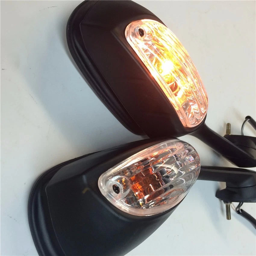 Mirrors with LED Turn Signals for Suzuki GSXR600 750 1000 (2009–2012)