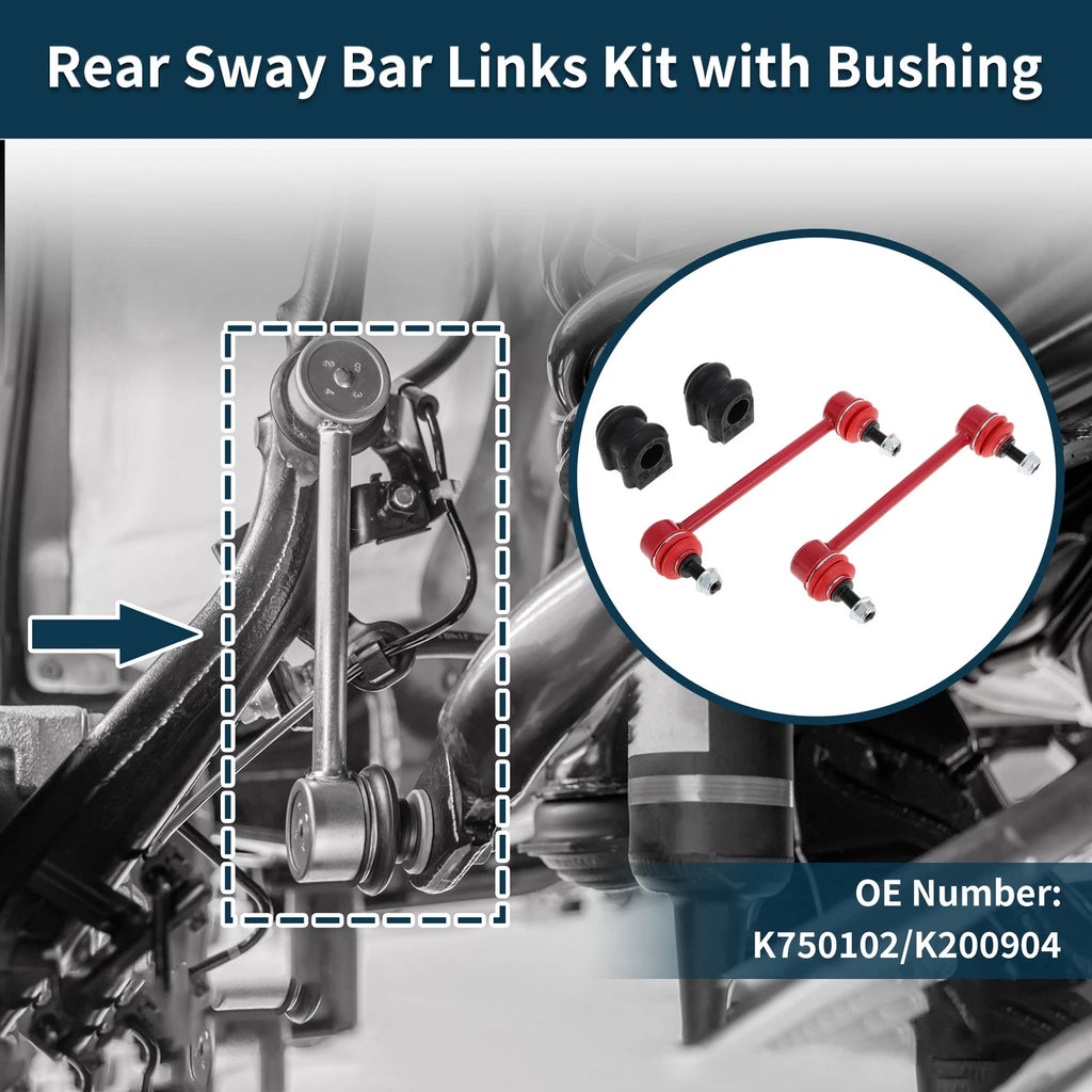 Rear Stabilizer Bar Links with 2 Pcs Bushing for Hyundai Elantra (2011–2016)