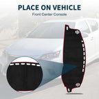 Dashboard Cover Mat for Lexus CT 200H (2011–2019) Sun Protector Black Red