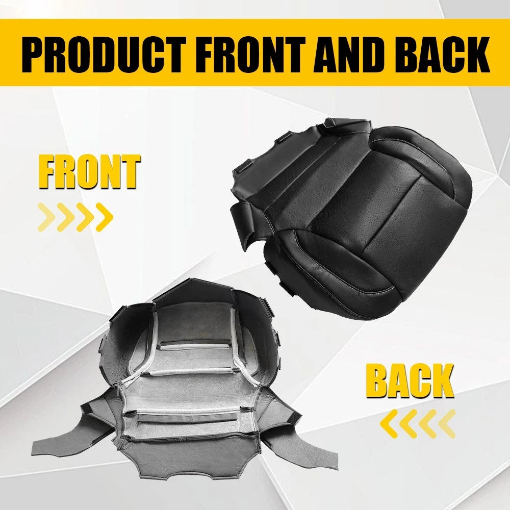 Leather Bottom Seat Cover for GMC Sierra 1500/2500HD/3500HD (2014–2018)