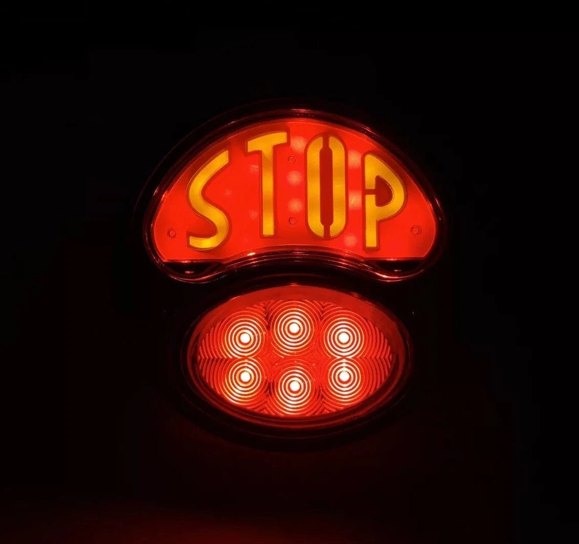 Left Driver Side LED Tail Light with Stop Lens for Ford Model A (1928–1931)