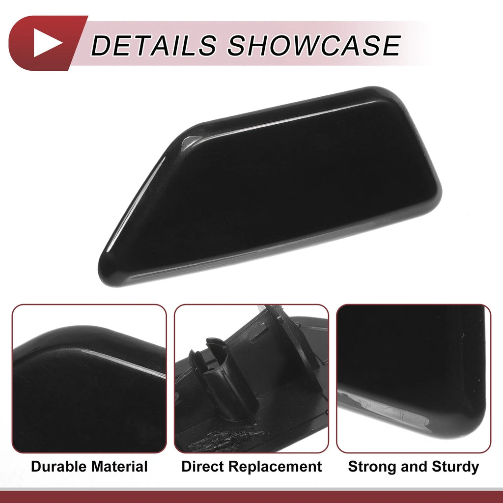 Front Left Washer Nozzle Cover Cap for Subaru Legacy (2010–2014) Black
