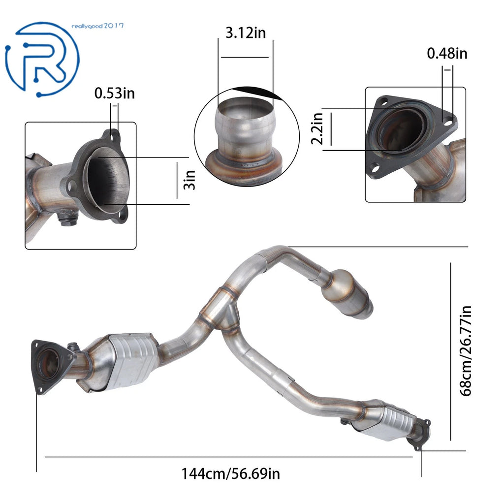 Catalytic Converter for Chevy Silverado 1500 / GMC Sierra 1500 6.2L V8 (2014–2018)