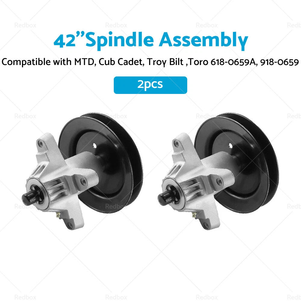2X 42'' Spindle Assembly for MTD, Cub Cadet, Troy Bilt, Toro (918-0659, 618-0659A)