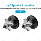 2X 42'' Spindle Assembly for MTD, Cub Cadet, Troy Bilt, Toro (918-0659, 618-0659A)