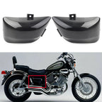 2X Carbon Fiber ABS Fairing Side Battery Cover for Yamaha Virago 400 500 (1986–1999)