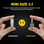 2X T10 LED License Plate Light Bulbs for Various Vehicles (6000K)