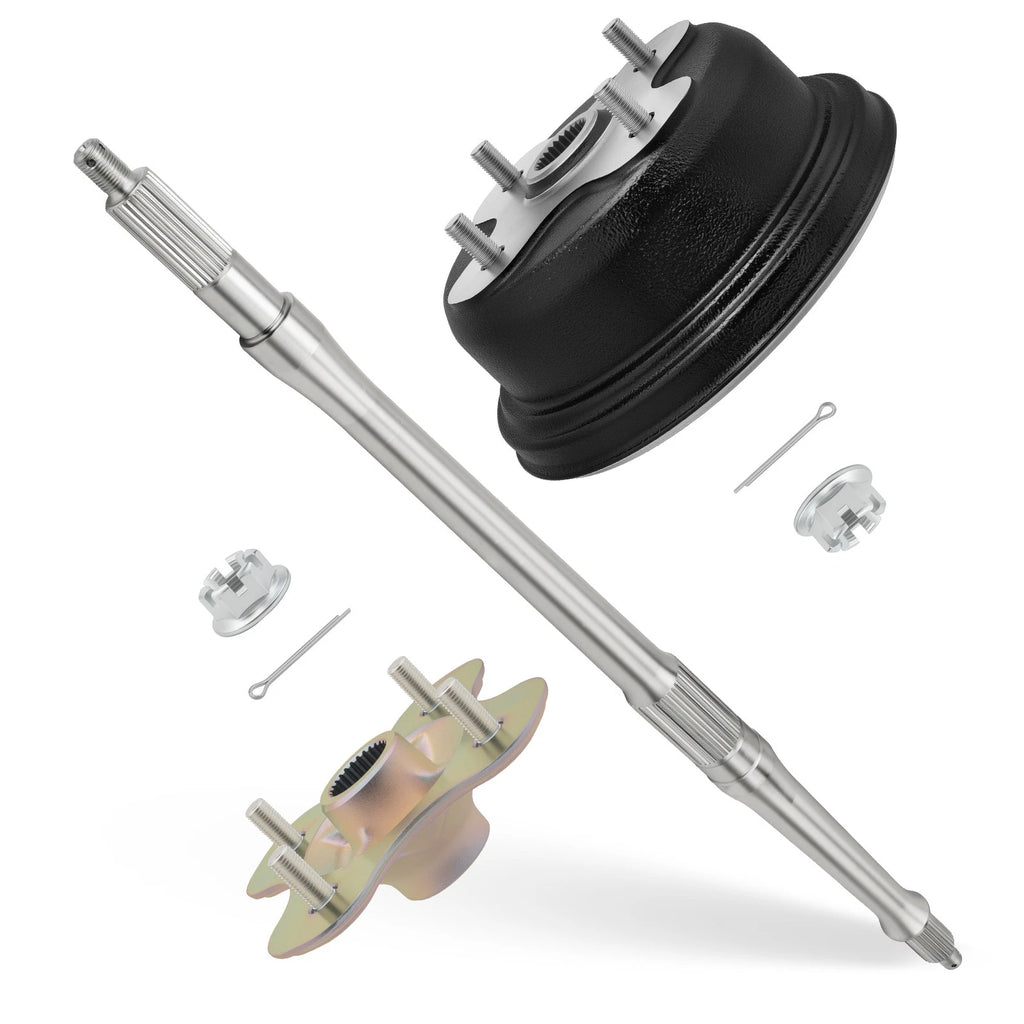 Rear Axle Shaft & Brake Drum & Wheel Hub Kit for Yamaha Big Bear 350 (1997–1999)