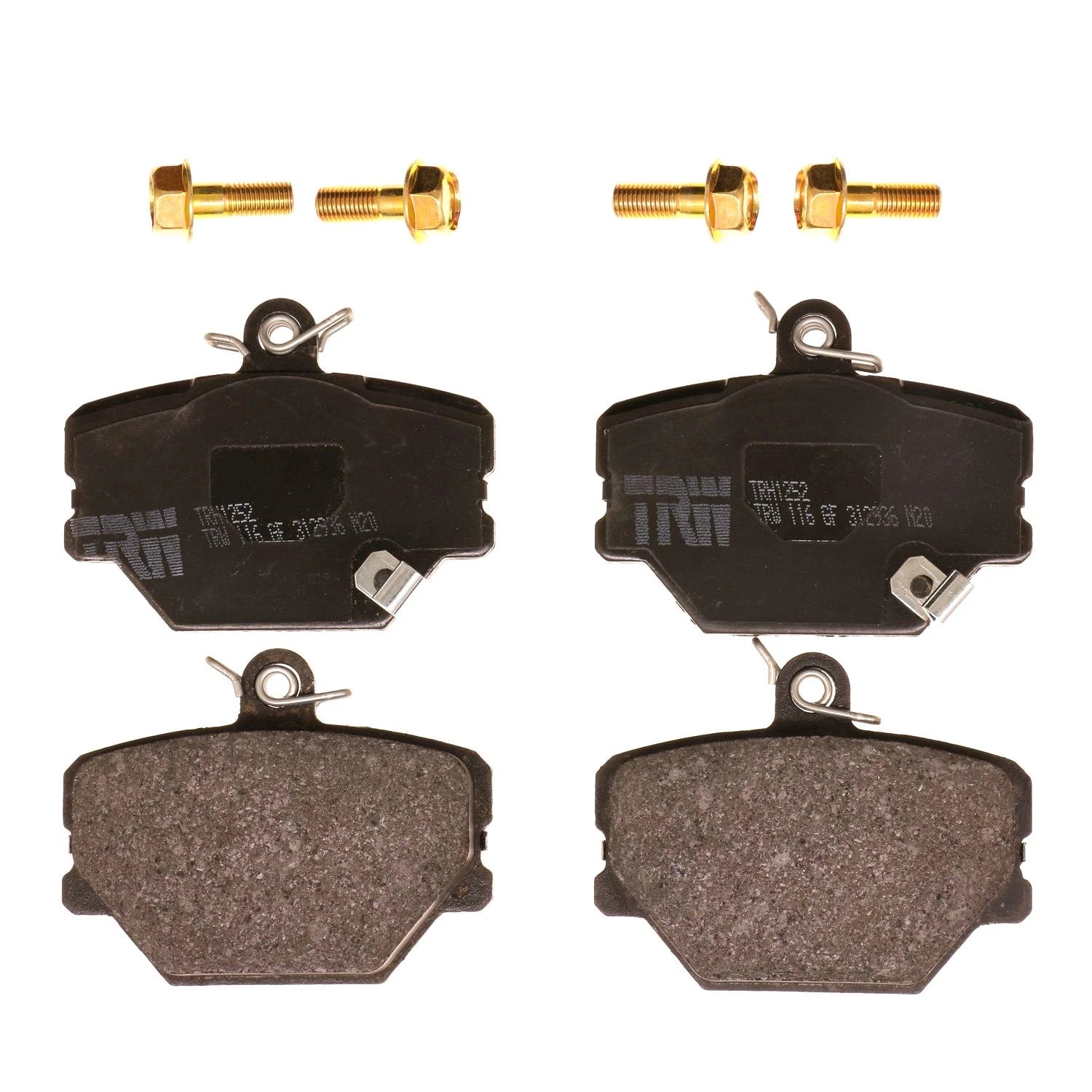 Set of 4 Disc Brake Pads for Smart Fortwo (2008–2016)