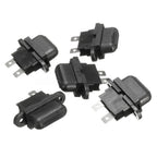Set of 5 Standard Blade Fuse Holders for Auto, Boat, Truck with Cover
