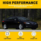 Front Amber & Rear Red Smoke LED Side Marker Lights for Acura TL (2004–2008)