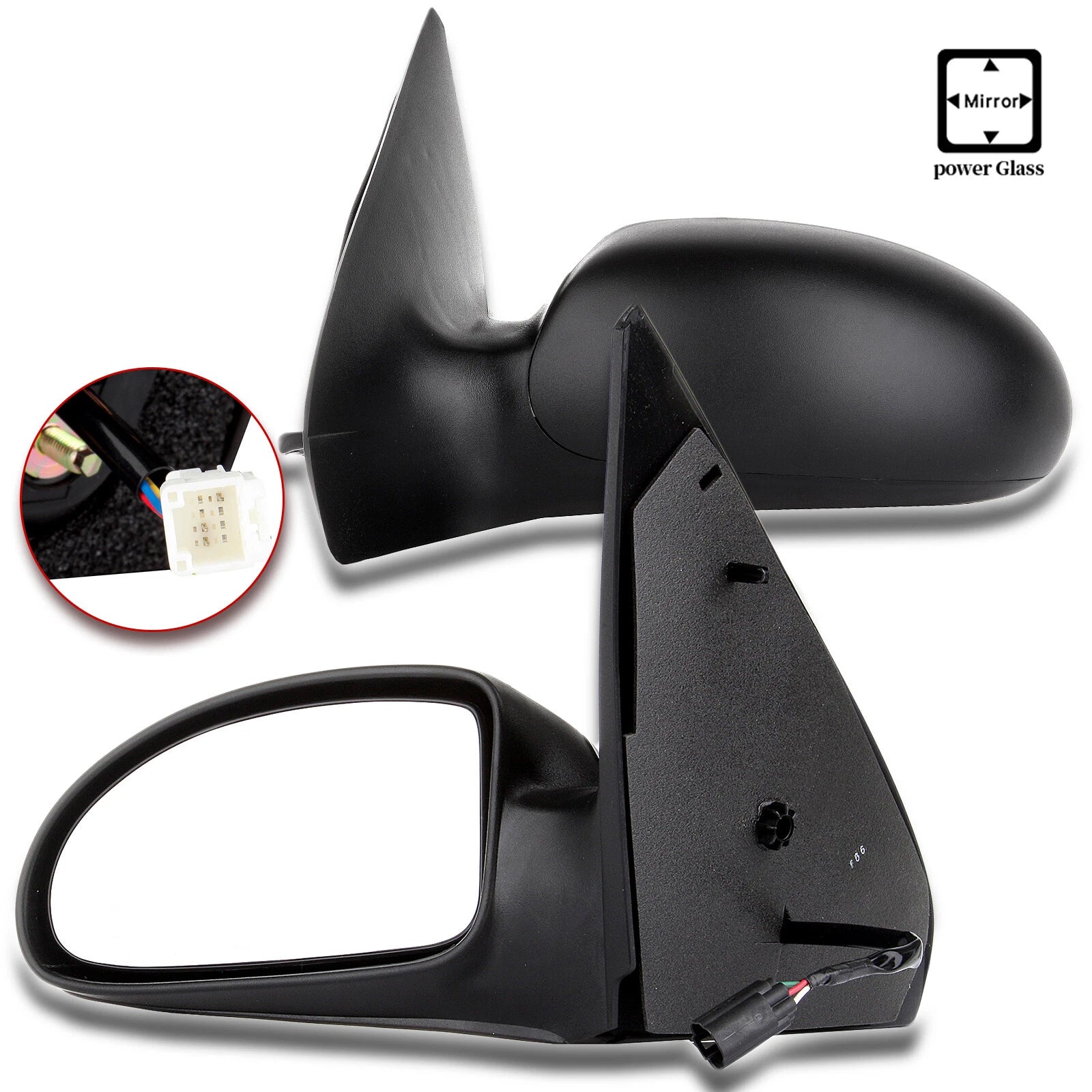 Set of 2 Power Unfoldable Side View Mirrors for Ford Focus (2000–2007)