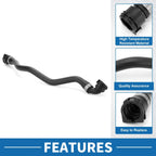 Radiator Hose for BMW X6 XDrive50i (2008 - 2019) Rubber Black