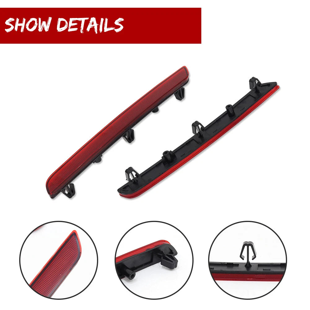 2X Blood Red Rear Bumper Reflector Lens for Toyota GR Supra (2020–2024)