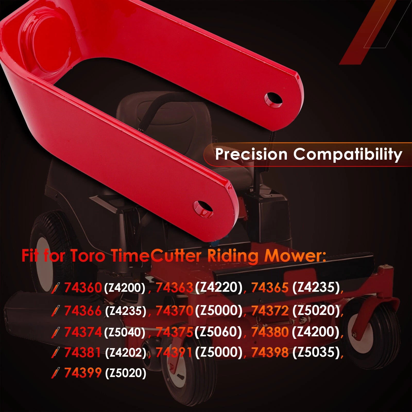 Red Caster Fork for Toro TimeCutter 74360 74363 (2010–2023) 108-7851-01