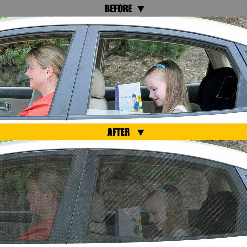 Set of 4 Window Sun Shade Covers for Car (UV Protection)