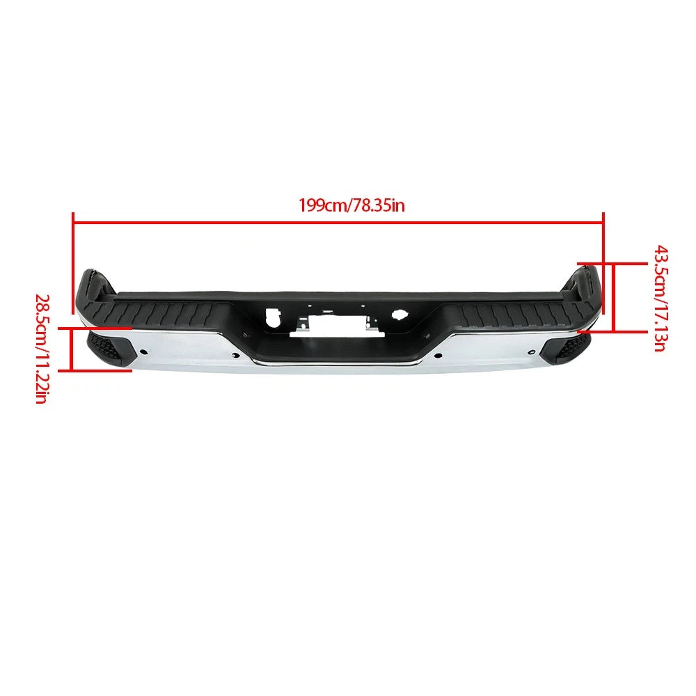 Rear Bumper Assembly for Chevrolet Silverado / GMC Sierra 1500 (2019–2023)