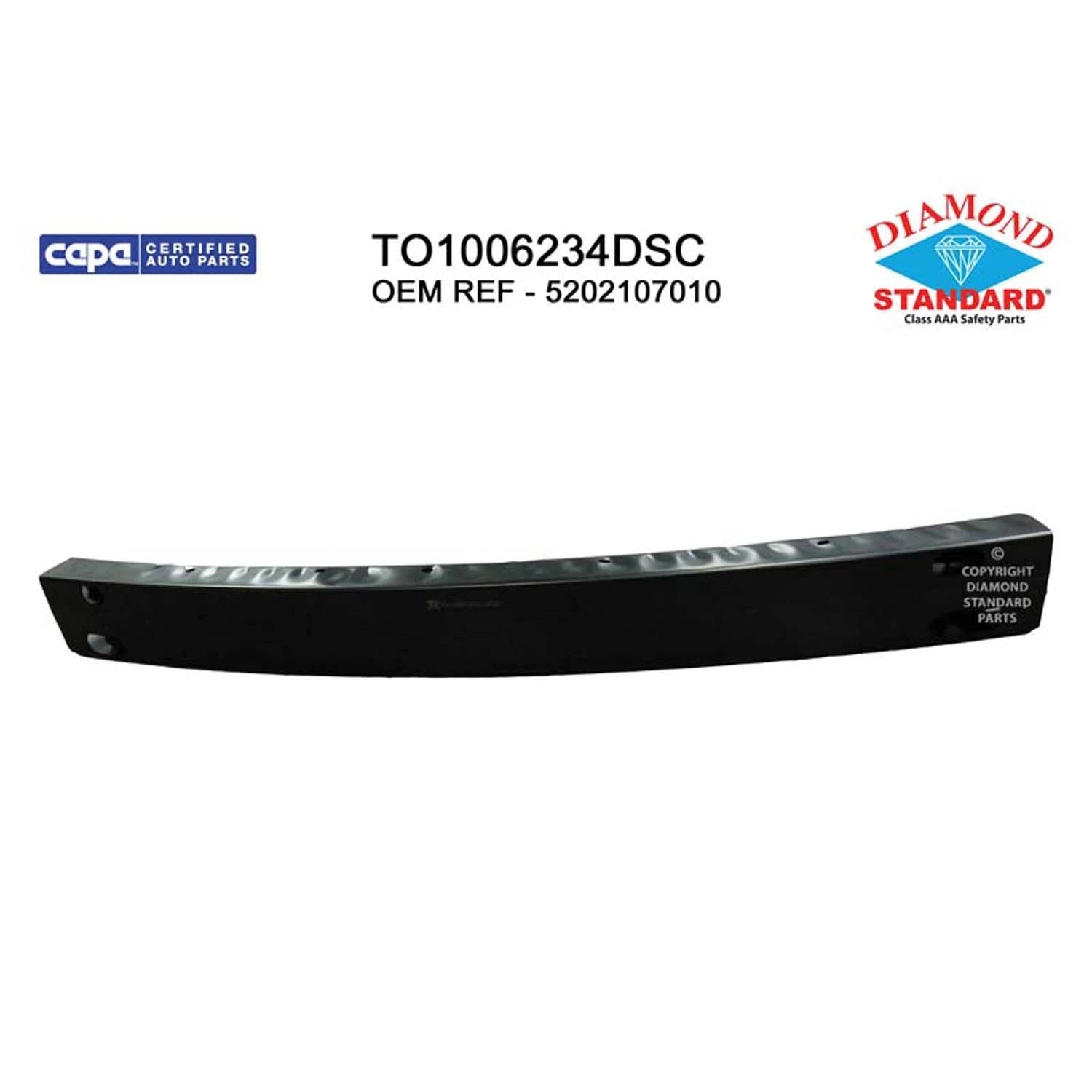 Replacement Steel Front Bumper Impact Bar For 2013-2014 Toyota Avalon