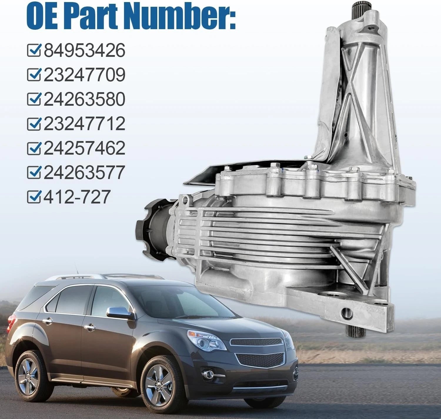 Transfer Case Assembly for Chevy Equinox GMC Terrain 2010–2017 w/2.4L Engine