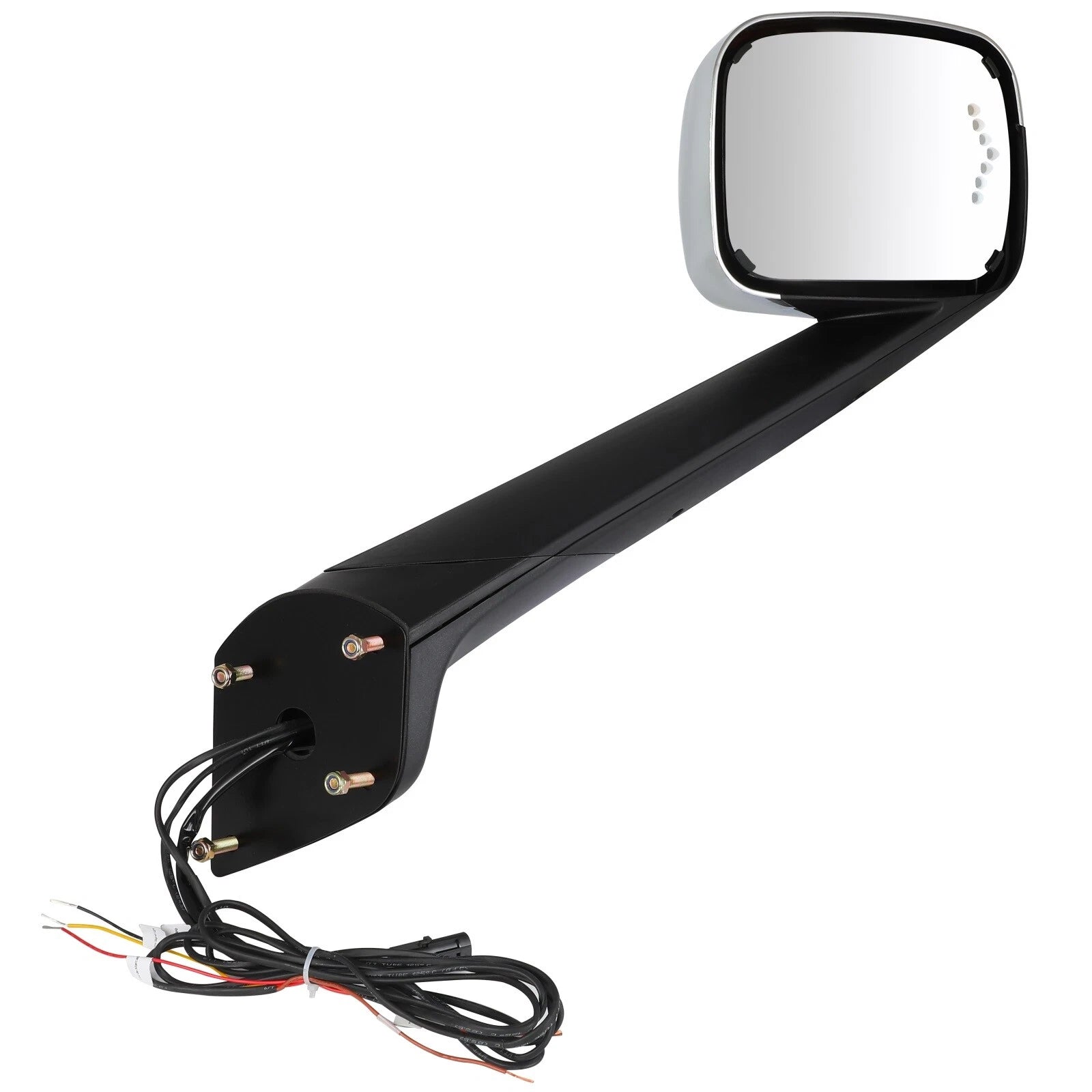 Set of 2 Chrome Hood Mirror Turn Signal Lights for Cascadia (2018-On)