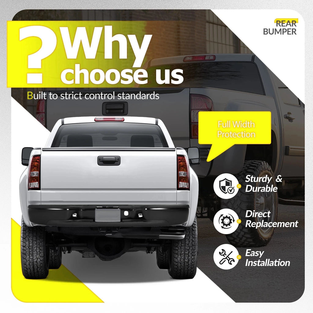 Rear Bumper Assembly for Chevrolet Silverado GMC Sierra 2500HD/3500HD (1999–2007)