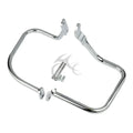 Chrome/Black Saddlebag Guard Rail Crash Bar for Harley FLST FLSTC (2000-2017)