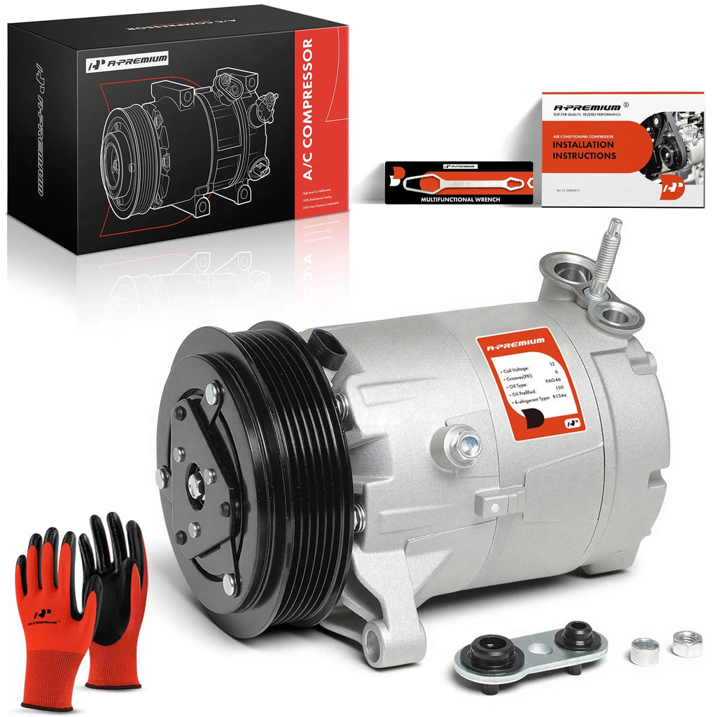 A/C Compressor with Clutch for Chevrolet Impala (2006–2009) Buick LaCrosse (2006–2009)