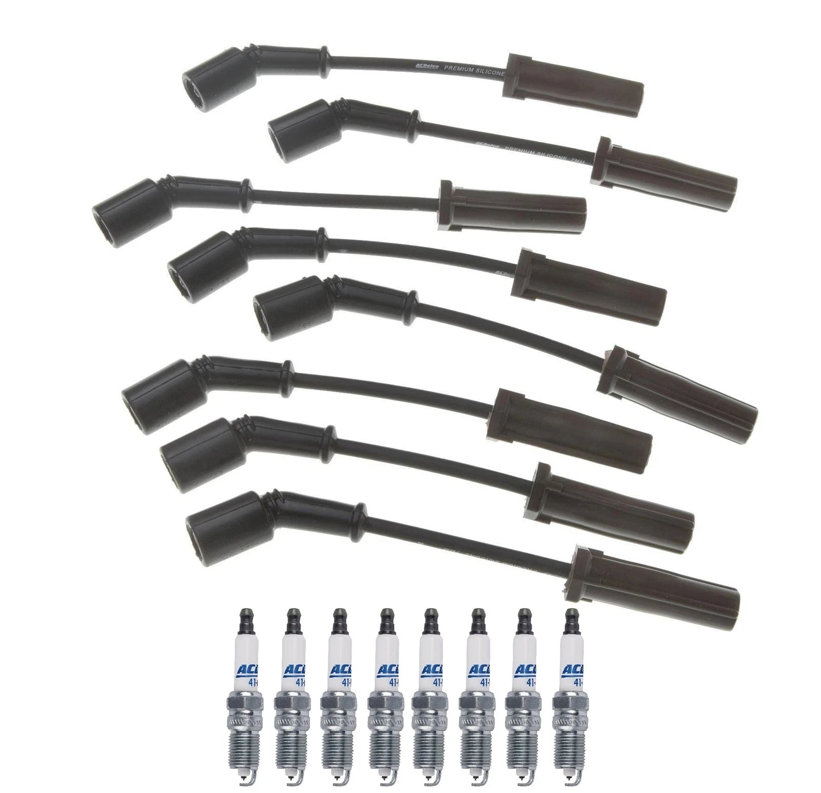 Pro Ignition Wire Set & 8 ACDelco Spark Plugs for Chevy Corvette (1997–2004)