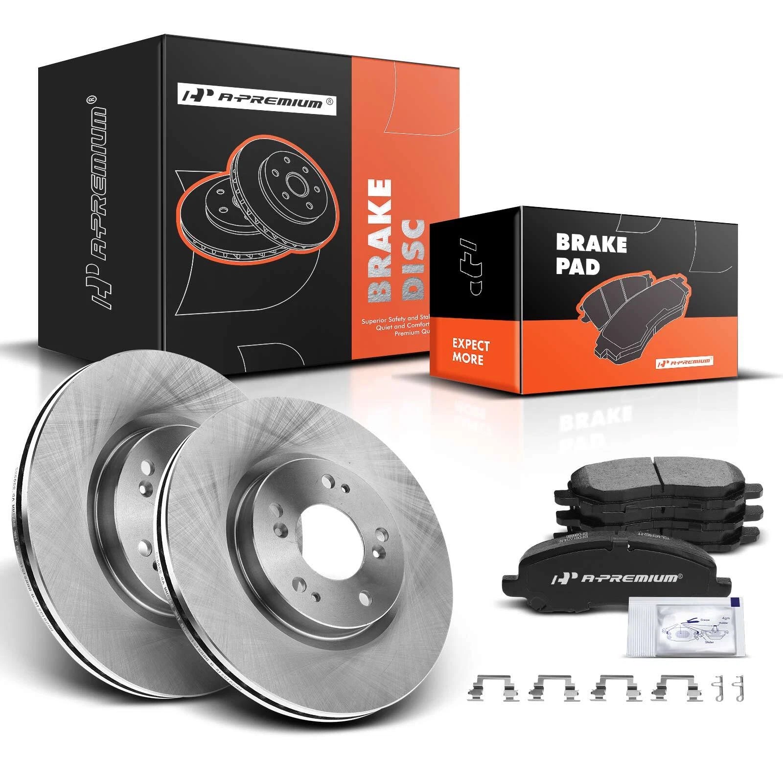 Front Disc Brake Rotors & Ceramic Pads for Mitsubishi Outlander (2007–2020)
