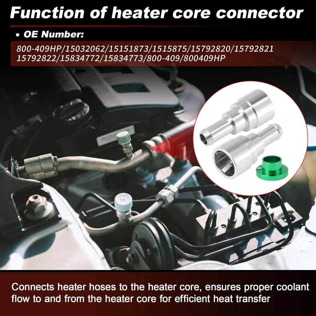 HVAC Heater Hose Connector 800-409HP for Ford GMC Chevrolet 