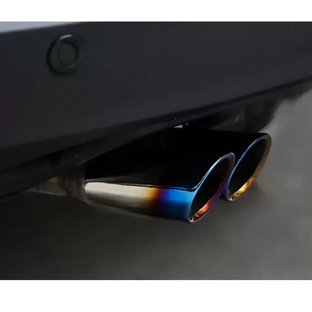 Dual Pipe Exhaust Tip for Universal Fit (Stainless Steel)