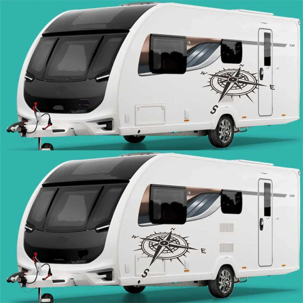 Black PVC Sticker Decal 90x60cm for Car Truck Camper RV Van