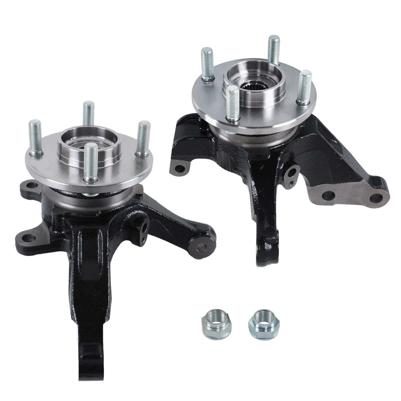 2X Front Knuckle & Wheel Hub Bearing for Nissan Versa (2014-2019)