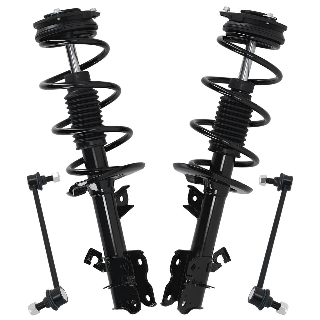Front Struts & Coil Spring Set with Sway Bars for Nissan Rogue (2008–2012)